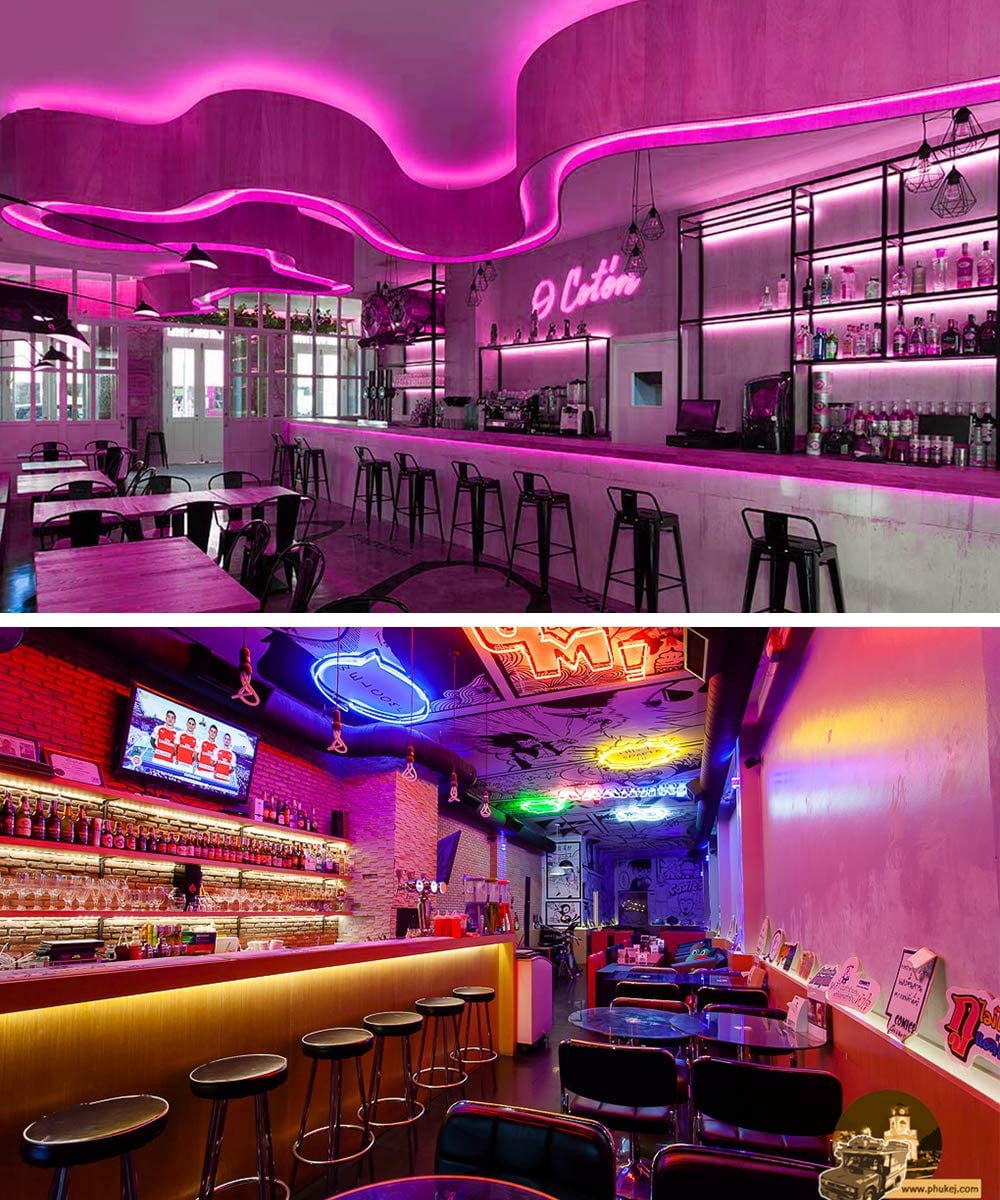 LED Strip Lights, 16.4ft RGB LED Light Strip 5050 LED Tape Lights, Color Changing LED Strip Lights with Remote for Home Lighting Kitchen Bed FlexibStrip Lights for Bar Home Decoration