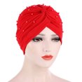 thumbnail image 1 of Mefallenssiah Femmes Perlant Chapeau Indien Musulman Volant Bonnet Bonnet Bonnet Wrap Cap, 1 of 1