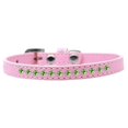 thumbnail image 1 of Lime Green Crystal Size 16 Light Pink Puppy Collar, 1 of 1
