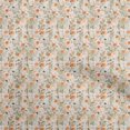 thumbnail image 1 of oneOone Velvet Orange Fabric Florals Sewing Craft Projects Fabric Prints By Yard 58 Inch Wide, 1 of 4