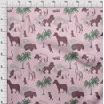 thumbnail image 4 of oneOone Cotton Poplin Light Pink Fabric Tropical Animal Sewing Craft Projects Fabric Prints By Yard 42 Inch Wide, 4 of 4