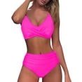 thumbnail image 4 of LSLJS Mode Bikini Sans Manches pour Femmes Ensemble Maillot de Bain Rehausseur Rembourré Maillot de Bain de Plage, Maillots de Bain Bikini pour Femmes, 4 of 6