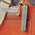 thumbnail image 3 of Paille Pliable, Portable Réutilisable en Acier Inoxydable Sûre Compacte avec Étui de Rangement pour Voyage Travail Cuisine Voiture Bleu, Vert, Violet, 3 of 7