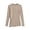 Khaki, variant on ZMFXJPE Womans Shirts Womens Trendy Tops 2025 Plain Long Sleeve Shirts Travel Clothes Henley Shirts for Women(Khaki,M)