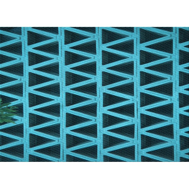Ahgly Company Machine Washable Indoor Rectangle Transitional Deep Teal Green Area Rugs, 3' x 5'