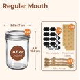 thumbnail image 2 of Small Mason Jars 8 oz 24Pcs Bulk Set, Half Pint Regular Mouth Mason Jar with Lids and Seal Bands, Glass Canning Jars for Jam, Jelly, Spice, Meal Prep, Shower Wedding Favors, DIY Candles Decor, 2 of 8