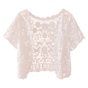 YOUSNH Women Summer Casual Simple Fashion Short Thin Hollow Knitted Lace Versatile Cardigan Shawls and Wraps for Evening Dresses Beige XL