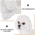 thumbnail image 3 of SHOWERORO dog model Mini Poodle Figure White PVC Vehicle Use 1Pack, 3 of 6