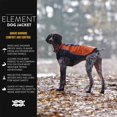 thumbnail image 2 of EzyDog Element Best Dog Jacket - Premium Wind and Waterproof Reflective Dog Coat for Safety and Protection - Provides Leash Access to Harness or Collar (Scarlett Medium), 2 of 5