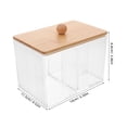 thumbnail image 2 of Phenofice Porte-Coton-Tige Porte-Coton-Tige Acrylique Transparent Lot de 1, 2 of 7