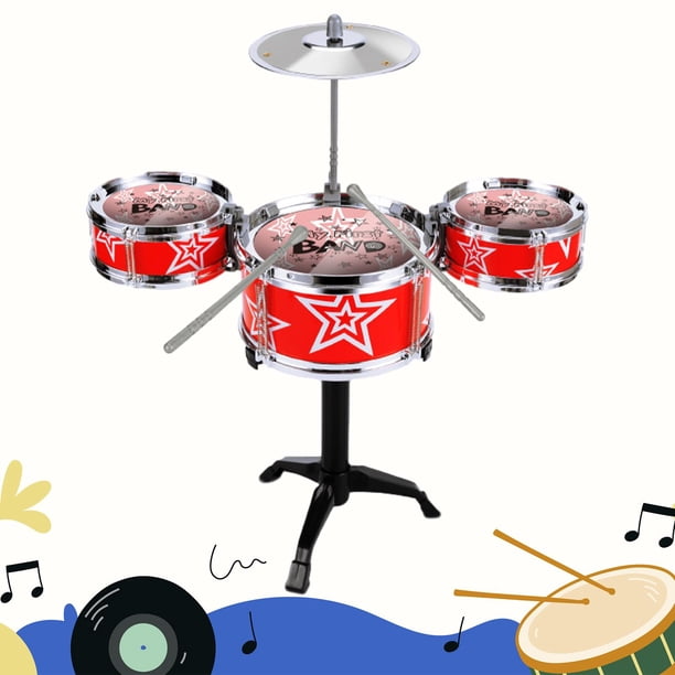 Set De 10 Instruments De Percussion Éducatifs – Dès 18 Mois – Tambour, Maracas, Sifflet – Éveil Musical
