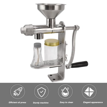 Oil Press Machine, Oil Extractor Machine Efficient Hot Cold Press Manual  for Kitchen