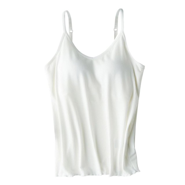 HNMKIU Work Out Tank Tops Women Shelf Bra Camisoles Adjustable Spaghetti Strap Tank Tops Basic Layer