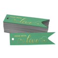thumbnail image 1 of Inkdotpot Real Gold Foil Made With Love Text Tags Favor Hang Paper Tags 100 Pieces, 1 of 1
