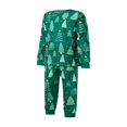 thumbnail image 3 of Family Matching Clothes Christmas Sleepwear  Tree Print Tops Trousers Baby Romper Pajamas Set, 3 of 7