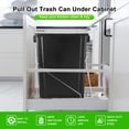 thumbnail image 2 of Pull Out Trash Can Under Cabinet, Adjustable Slide Out Shelf for Kitchen Trash Can Under Sink, 2 of 7