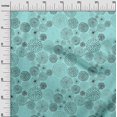 thumbnail image 3 of oneOone Silk Tabby Arctic Blue Fabric Abstracts Sewing Craft Projects Fabric Prints By Yard 42 Inch Wide, 3 of 5