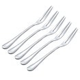 thumbnail image 1 of 5 pcs Delicate Useful Stainless Steel Fruit Fork Cake Fork Exquisite Fork for Children Use (Thicken Fork), 1 of 7