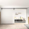 thumbnail image 3 of WINSOON 17 ft Single Sliding Barn Door Hardware Track Kit Black Finish Basic I Style, 3 of 6