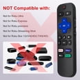 thumbnail image 3 of Replacement for Roku-TV-Remote, Compatible for TCL Roku/Hisense Roku/Onn Roku/Sharp Roku Series Smart TVs (Not for Roku Stick and Bo, 3 of 6
