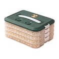 thumbnail image 1 of Binwennn Kitchen Organizers for Pantry Freezer Containers for Food Freezer Shelf for Top Freezer Dumpling Storage 4 Layer Dumpling Food Storage Containers With Lid For Fridge Stackable Cookie, 1 of 3