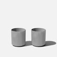 thumbnail image 1 of Veradek Demi Series 12" Plastic-Stone Planter - 2-Pack Gray, 1 of 9