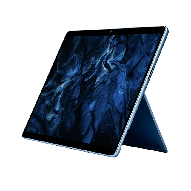 Restaurée de Qualité Supérieure Microsoft 2024 Surface Pro - Tablette Copilot+ (11e Édition) avec un Écran Tactile OLED PixelSense de 13 Pouces Couleur sapphire. Dotée du Processeur Snapdragon X-Elite, de 16 Go de RAM, d'Un SSD Amovible de 512 Go et de Caméras HD avant et Arrière Améliorées par l'IA. Inclut le Wi-Fi, le Bluetooth et une Autonomie de 14 Heures avec une Recharge Rapide via Surface Connect Ou USB-C. Présentée dans un Profil Latéral avec