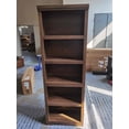 thumbnail image 3 of 3-Tier Black Embossed Bookshelf - Adjustable Farmhouse Bookcase with Anti-Slip, Open Floor Standing Storage Rack for Home Office, Library, Study - Specs: Three-Tier, Color: Black Embossed, Size: W800, 3 of 5