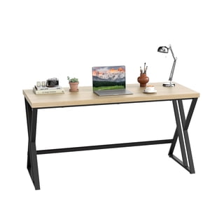 Gymax 59'' Computer Desk Large Industrial Home Office Desk w/ Heavy-duty Metal Frame