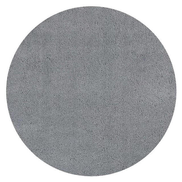 HomeRoots 352630 Tapis Rond en Polyester Gris de 6 Pi