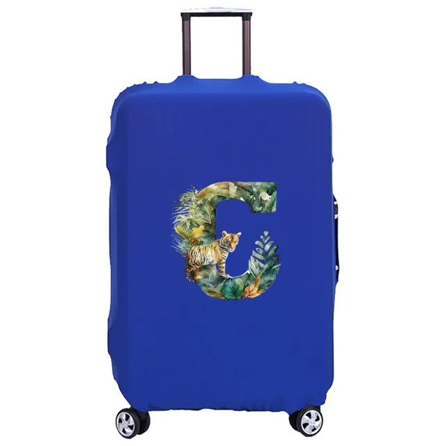 Housse de Valise Lavable Housse de Protection Anti-Rayures Housse Adaptée pour Motif Imprimé Tigre de jungle Convient aux Lettres Tigre de jungle de 18-32 Pouces