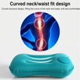 thumbnail image 2 of Square Pillow Outdoor Travel Press Inflatable Backrest J8 Cushion Pillow H3W0, 2 of 8