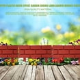 thumbnail image 3 of Dvkptbk A Holder 4Pcs Plastic Brick Effect Lawngarden Edging Fence Shrubpath Fencing Border Home Decor, 3 of 9