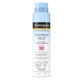 thumbnail image 1 of Neutrogena Ultra Sheer Body Mist Sunscreen Spray SPF 30 with UVA/UVB Broad Spectrum Sun Protection, Lightweight, Water-Resistant, Oil-Free, Non-Comedogenic & Oxybenzone-free, 141g, 1 of 8