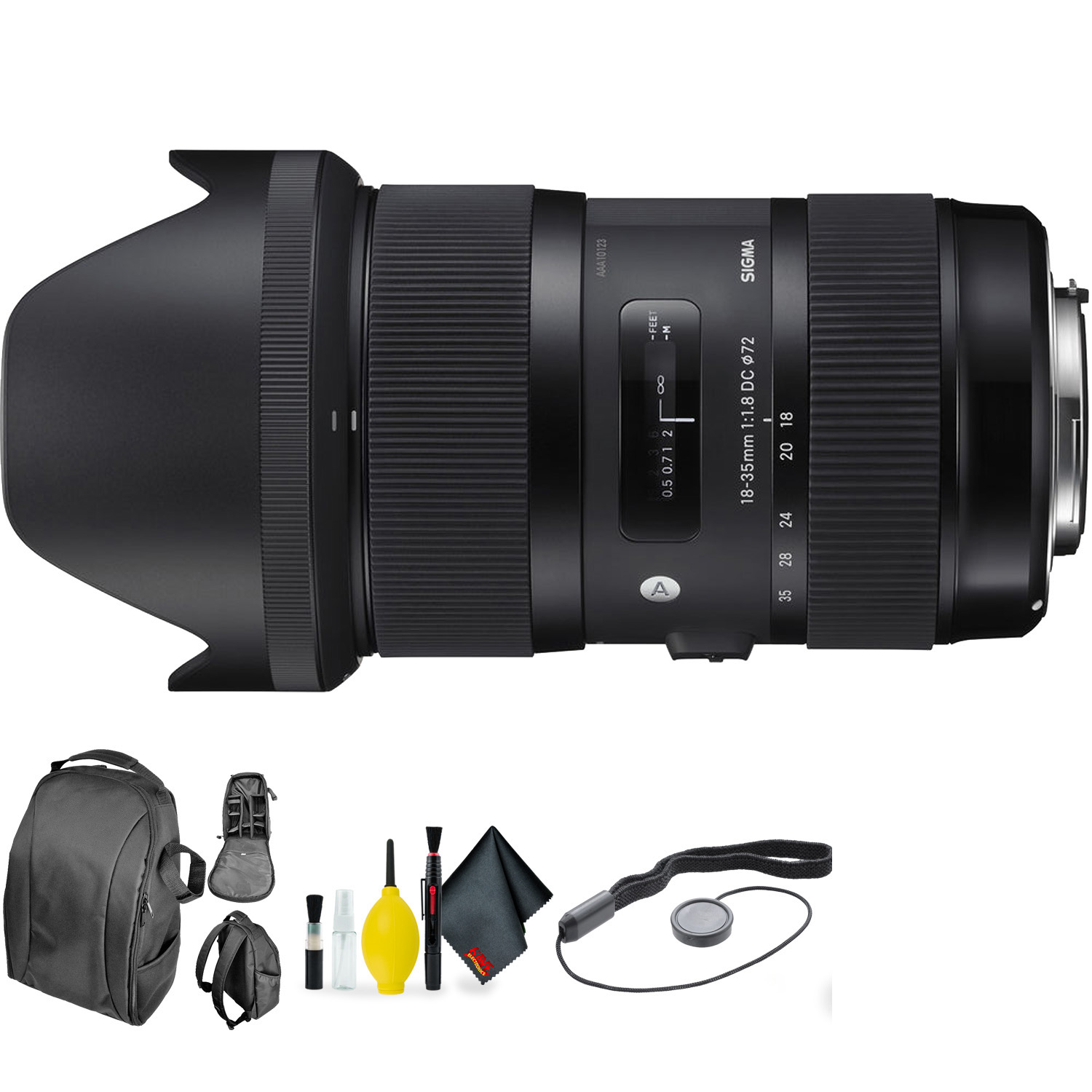 Sigma 18-35mm f/1.8 DC HSM Art Lentille pour Nikon + Kit de Nettoyage de Lentille de Luxe