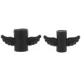 thumbnail image 1 of FRCOLOR Cable Saver 2PCS Cable Protector Protector Cartoon Wing Charging Data Sync Cable Saver Black,1.57"X1.06"X0.59", 1 of 4