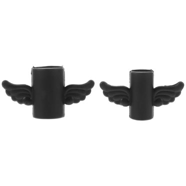 FRCOLOR Cable Saver 2PCS Cable Protector Protector Cartoon Wing Charging Data Sync Cable Saver Black,1.57"X1.06"X0.59"