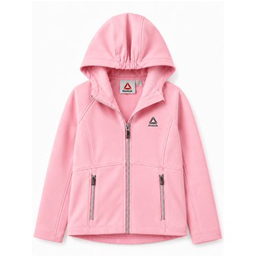 Reebok Veste Softshell doublée en molleton pour fille, tailles TP (4/5) à TG (14/16)