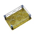 thumbnail image 1 of Rongfmy Glass Cup Rack Acrylic Glasses Cup Serving Tray Freestanding Heavy Base 6Hole Aureate, 1 of 9