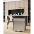 thumbnail image 1 of AKDSteel 60L/16Gal Commercial Stainless Steel Trash Can - Dual Compartment Step Pedal Bin with Removable Inner Baskets & Lid for Kitchen, Restaurant & Office, 1 of 7