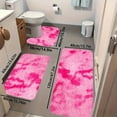thumbnail image 1 of Soft Velvet Fleece Bathroom Rugs Set | Non-Slip Shower Mats with Water Absorbent Plush Pile for Toilet & Bathroom Floor, 1 of 9