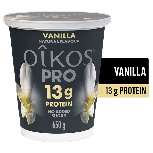 Oikos Pro High Protein Greek Yogurt, Vanilla, 13g protein