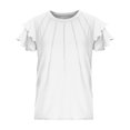 thumbnail image 4 of Yanlir 2025 Chemises d'Été pour Enfants Manches Raglan T-Shirt Graphique à Manches Courtes Haut à Col Rond T-Shirt pour Filles Tee Ample Décontracté Hauts (Blanc#1, 11 Ans), 4 of 7