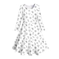 thumbnail image 4 of WEAIXIMIUNG Robes de Plage pour Filles Robe de Fête Imprimée Bricolage pour Enfants et Filles 4-5 Ans, 4 of 5