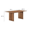thumbnail image 4 of Modway Amistad 72" Rectangular Wood Dining Table and Bench Set in Walnut, 4 of 7