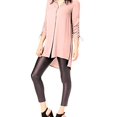 thumbnail image 3 of bar III Blouse Tunique Froncée pour Femme, Rose, Très Petit, 3 of 3