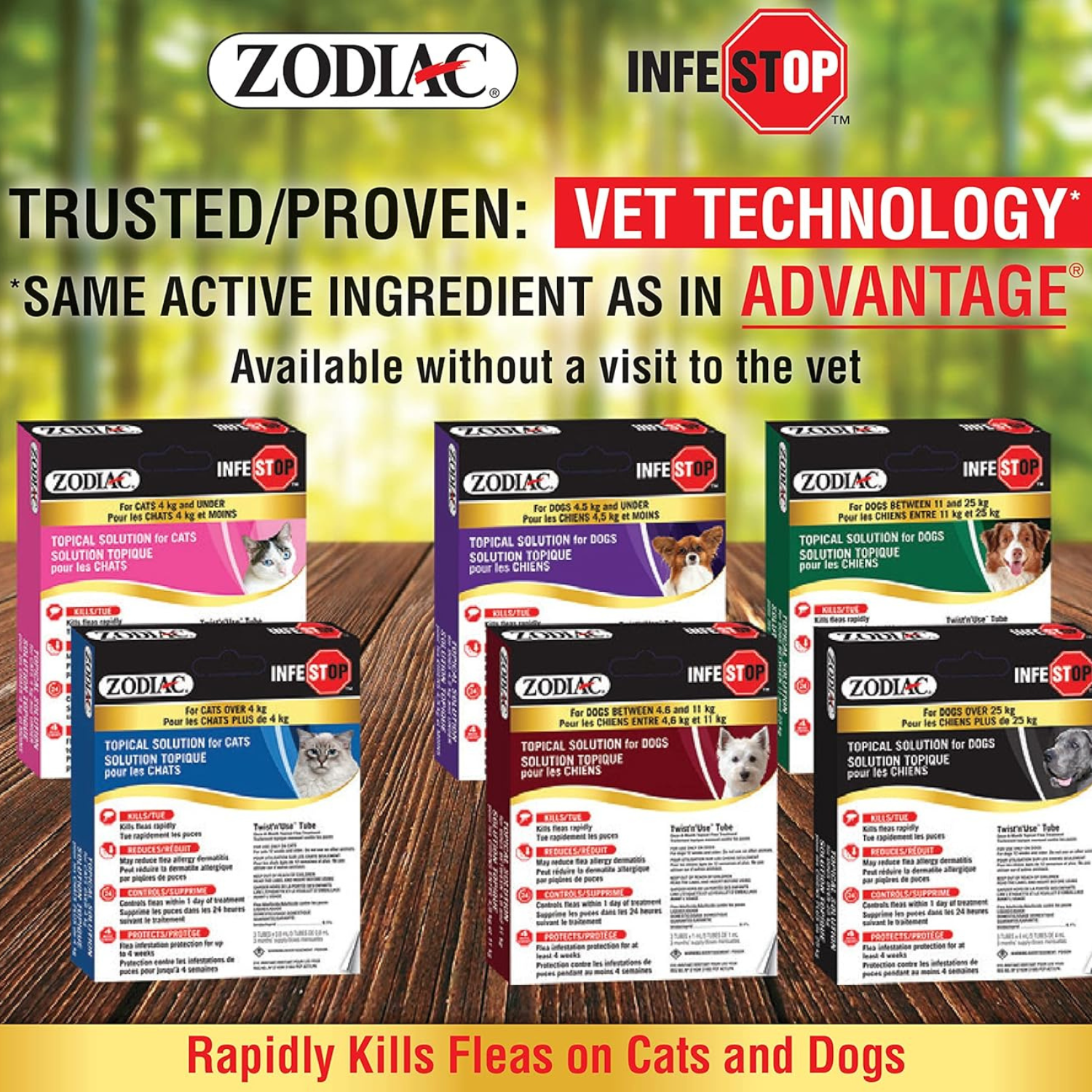 Zodiac Infestop™ Flea Topical Solution for Cats, For Cats 4kg or Over