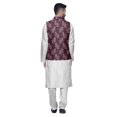 thumbnail image 3 of Atasi Indian Traditional Kurta Churidar Pajama Set With Nehru Jacket For Men, 3 of 3