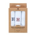 thumbnail image 2 of Umo Lorenzo  Cotton Boxed Initial Alphabet Handkerchiefs (Pack of 3) (Men's), 2 of 3