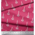 thumbnail image 3 of Soimoi Modal Satin Fabric Leaves & Floral Block Print Sewing Fabric Yard 42 Inch Wide, 3 of 3